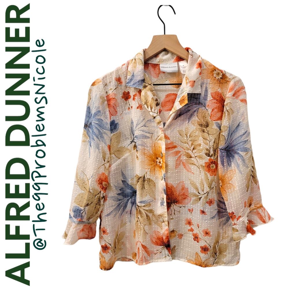 Alfred Dunner Floral Blouse